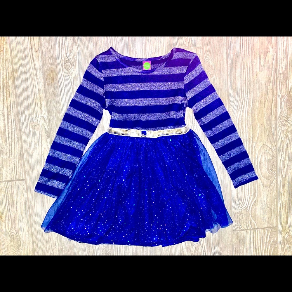 Dollie & Me Girls Size 8 Royal Blue Tutu Dress